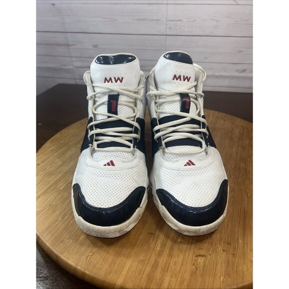 adidas Gil Zero Men’s Size 13 White blue Red Lace up Sneakers basketball shoes